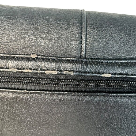 Sourpuss Aimee Clutch Purse Crossbody Black w/ Silver Studded Punk Emo   Conditi - Picture 7 of 11